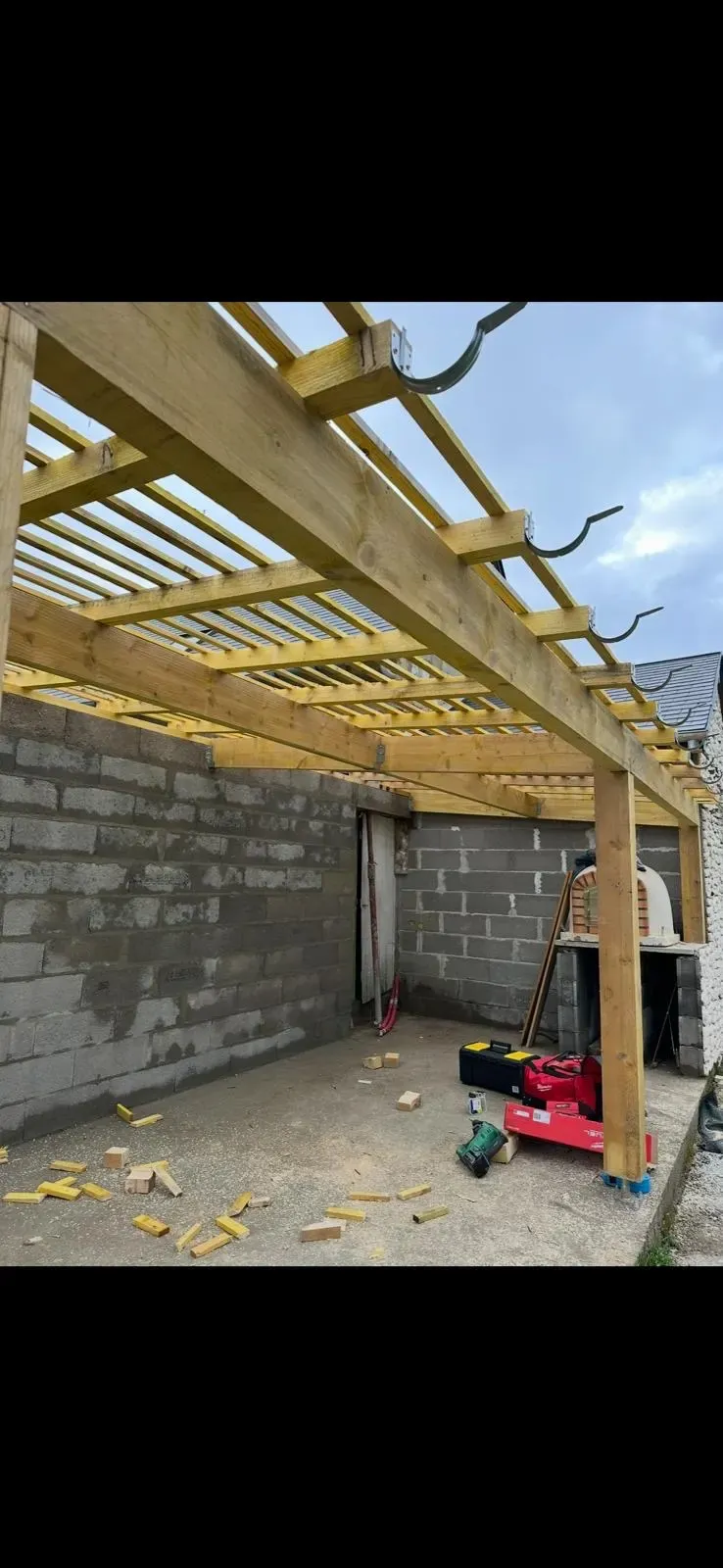 Charpente bois pour extension de maison